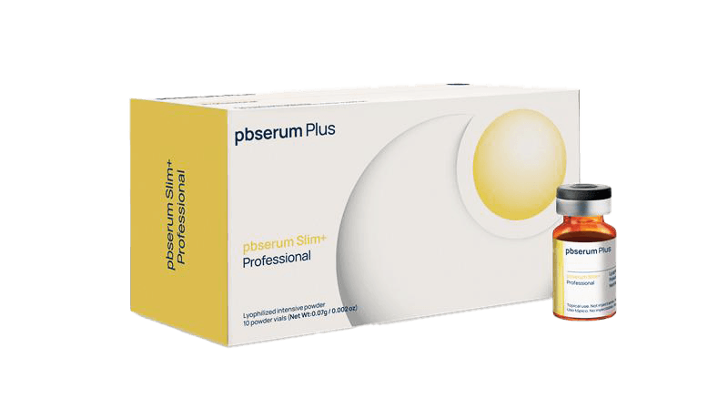 PBSerum Plus Slim+ Professional: caja y vial de uso tópico profesional