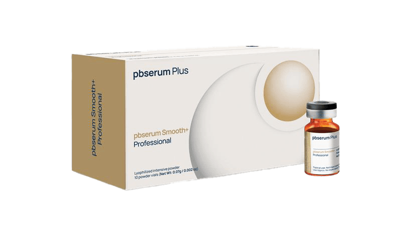 PBSerum Plus Smooth+ Professional: caja y vial de uso tópico profesional