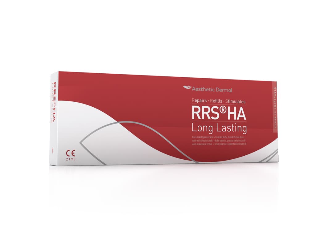 RRS HA Long Lasting de Aesthetic Dermal: envase del implante dérmico